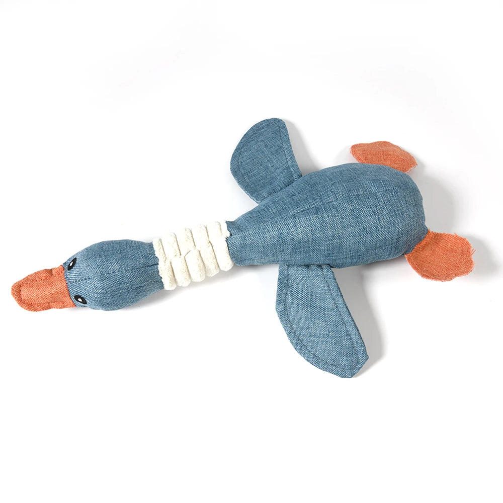 Blue goose chew toy for your pet
