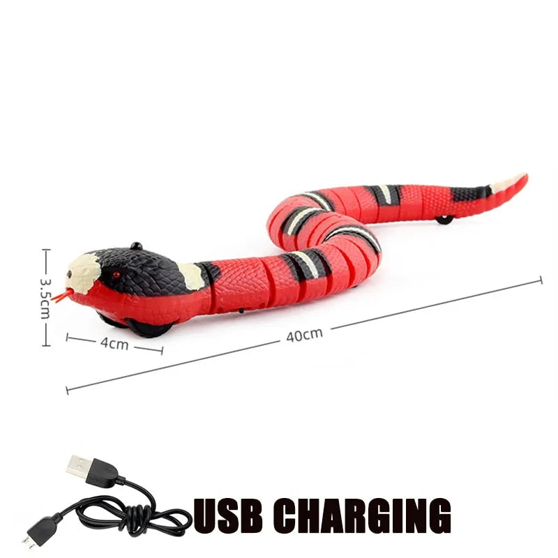 Smart Sensing Cat Toy, Snake size, 40cm long x 4cm wide x 3.5cm height 