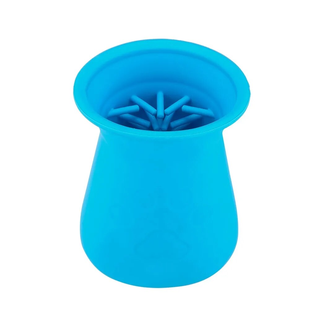 blue dog foot washing cup