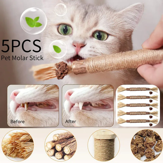 wooden chew stick is a safe and healthy chew for your cat, it helps clean the teeth, fresh breath, mild stomach discomfort