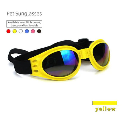 pet sunglasses, yellow