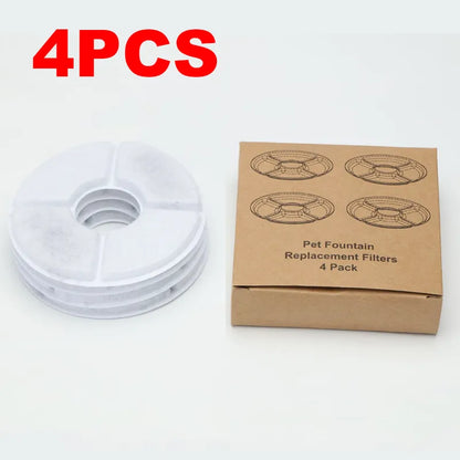 4 pack pet fountain replacement filters