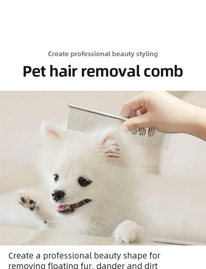 pet grooming comb, pet hair removal, create a professional beauty shape for removing floating fur, dander and dirt