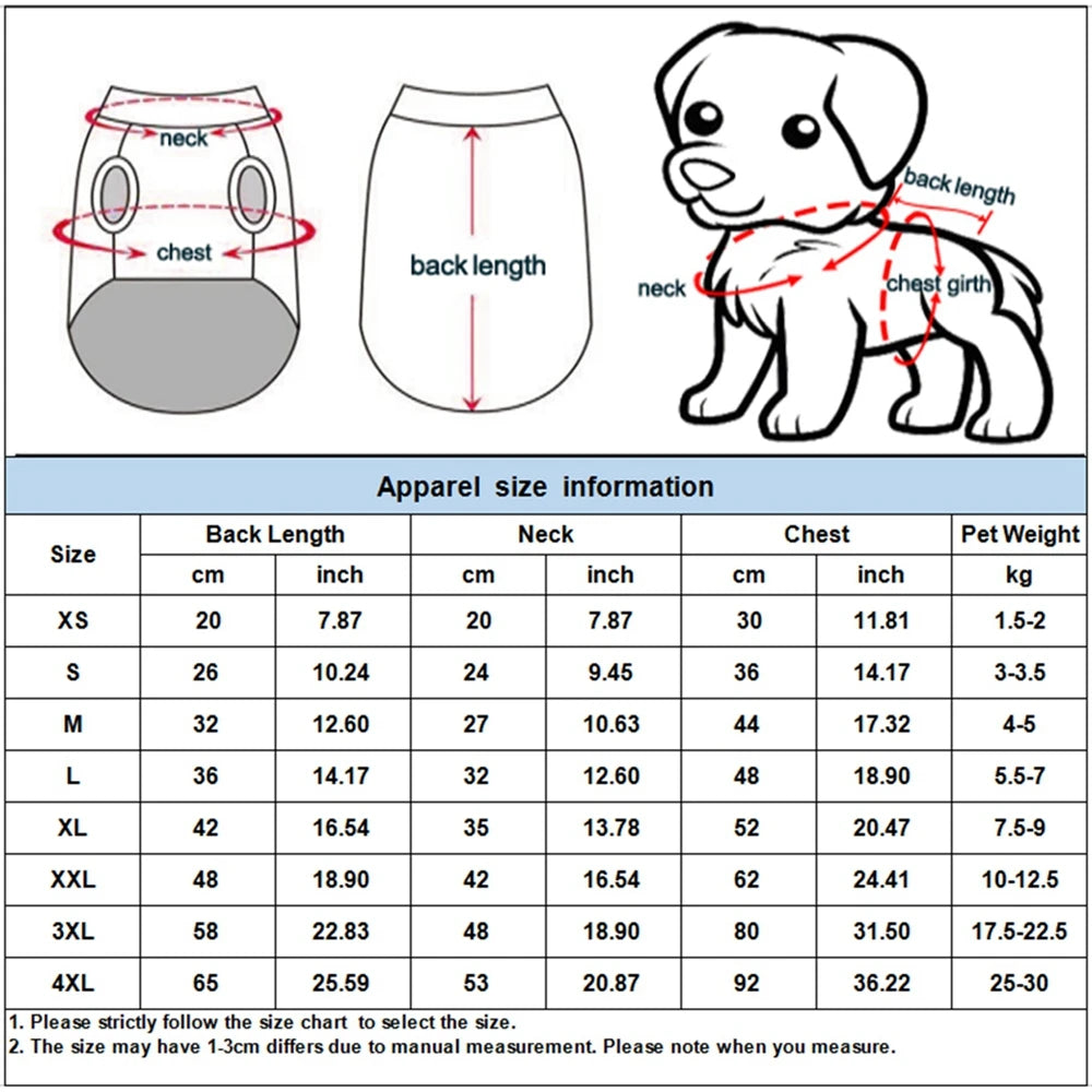 reflective raincoat for dogs, size chart if unsure order one size up