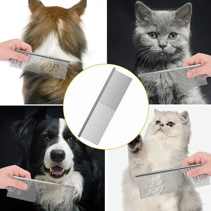 pet grooming comb, example of the type of pet and comb usage, 