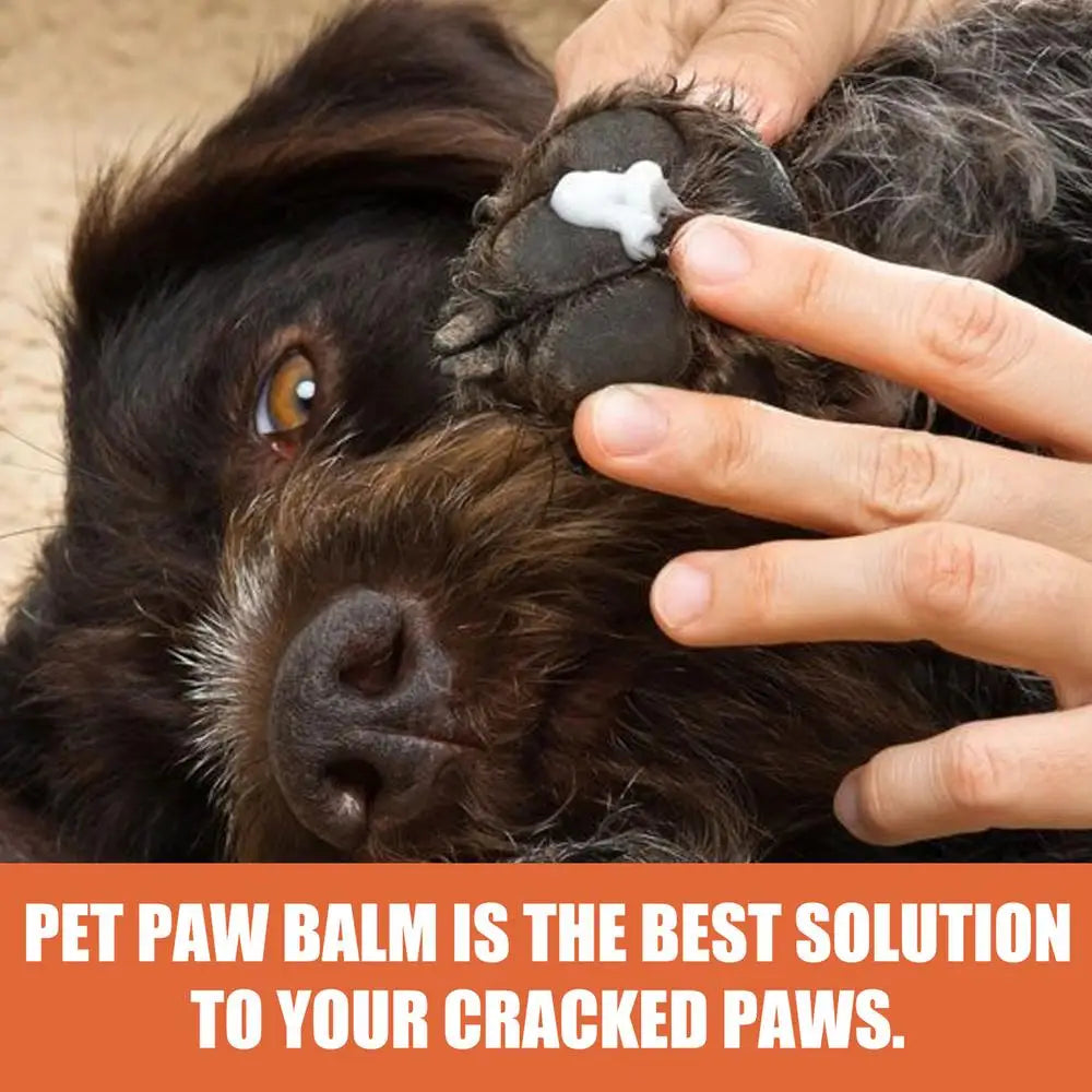 natural dog paw balm, relieves cracking and cracking of the claws and snout, use like you would a hand cream