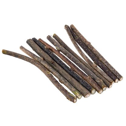 10 pc wooden chew stick for cats, measure 12cm